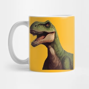 Angry green dino Mug